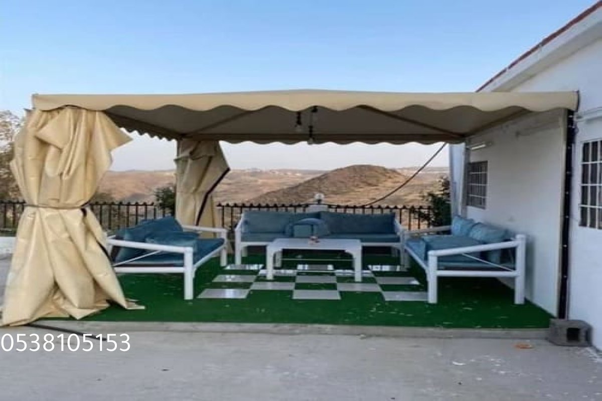 أجمل جلسات خارجية خشبية عصرية ورخيصة في الرياض